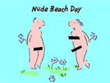 1/22 Nude Beach Day celebrate the date ecards