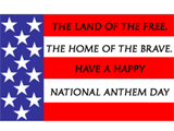 3/3 National Anthem Day celebrate the date ecards