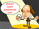 4/23 Shakespeare Day celebrate the date ecards