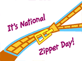 4/29 Zipper Day celebrate the date ecards