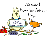 8/18 National Homeless Animals Day celebrate the date ecards