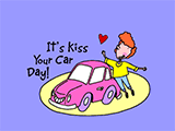 7/30 Kiss Your Car Day celebrate the date ecards