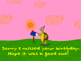 Belated Turtle belated birthday ecards