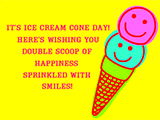 9/22 Ice Cream Cone Day celebrate the date ecards