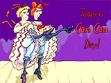 10/21 Can Can Day celebrate the date ecards