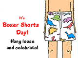 10/27 Boxer Shorts Day celebrate the date ecards