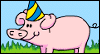 Feed the Pig Game For Kids Birthday Ecard