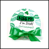 Kiss Me! Button -- Holiday Buttons project from Yahoo! Greetings
