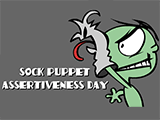 8/19 Sock Puppet Assertiveness Day celebrate the date ecards