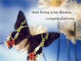 Live Your Dreams graduation ecards