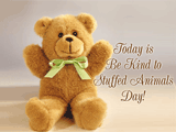 6/22 Be Kind to Stuffed Animals Day celebrate the date ecards