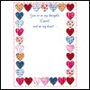 Heart Quilt -- Stationery project from Yahoo! Greetings