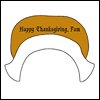 Pilgrim Girl  -- Printable Thanksgiving Hats eCard from American Greetings