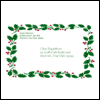Holly and Berries  -- Printable Christmas 1/2 fold Envelopes eCard from American Greetings
