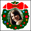 Square/Round 2.5 x 2.5 Add-a-Photo -- Add-a-Photo Christmas Stickers project from Yahoo! Greetings