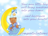 Your New Little Boy congratulations on baby ecards