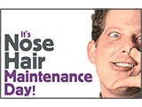 9/8 Nose Hair Maintenance Day celebrate the date ecards