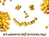 4/27 Macaroni Self-portrait Day celebrate the date ecards