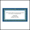 Blue and Gold Cross  -- Printable Business Greeting Cards eCard from American Greetings