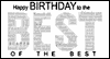 To My Best Friend -- Friend Birthday eCard from Yahoo! Greetings