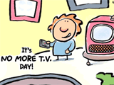 6/15 No More T.V. Day celebrate the date ecards