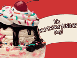 7/8 Ice Cream Sundae Day! celebrate the date ecards