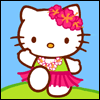 Happy Hula Birthday  -- Printable Hello Kitty Birthday Greeting Cards eCard from American Greetings