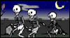 Esqueletos en el Cementerio Day of the Dead eCards