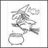 Creepy Color Sheet  -- Printable Halloween Coloring Sheets eCard from American Greetings