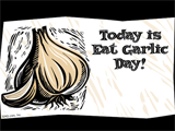 12/27 Garlic Day celebrate the date ecards