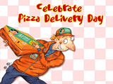 2/21 Pizza Delivery Day celebrate the date ecards