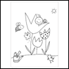 Spring in the Garden -- General Coloring Sheets project from Yahoo! Greetings