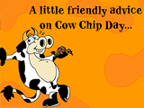 4/19 Cow Chip Day celebrate the date ecards