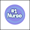 #1 Nurse -- Holiday Buttons project from Yahoo! Greetings