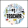 #1 Teacher -- Holiday Buttons project from Yahoo! Greetings