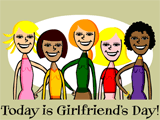 8/1 Girlfriend's Day celebrate the date ecards