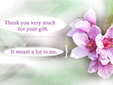 Your Gift Meant a Lot thanks for the gift ecards
