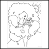 Squirrels -- General Coloring Sheets project from Yahoo! Greetings