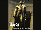 4/13 Thomas Jefferson Day celebrate the date ecards