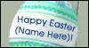 Personalized Egg Easter Ecard