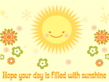 Sunshine and Smiles <br> for You hugs & smiles ecards