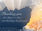 Thank God for You saying thanks ecards
