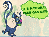 1/7 National Pass Gas Day celebrate the date ecards