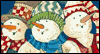 Caroling Snowmen Christmas Ecard