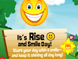 3/20 Rise and Smile Day celebrate the date ecards