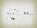 I Know I Forgot belated birthday ecards