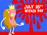 7/18 Wiener Day celebrate the date ecards