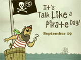 9/19 Talk Like a Pirate Day celebrate the date ecards