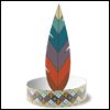 Indian Feather Band  -- Printable Thanksgiving Hats eCard from American Greetings
