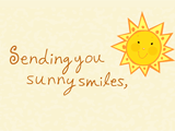 Sending You Sunny Smiles get well ecards